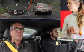19-годишна българка с Nissan GT-R смая известен руски влогър на „Нордшлайфе“ (Видео)