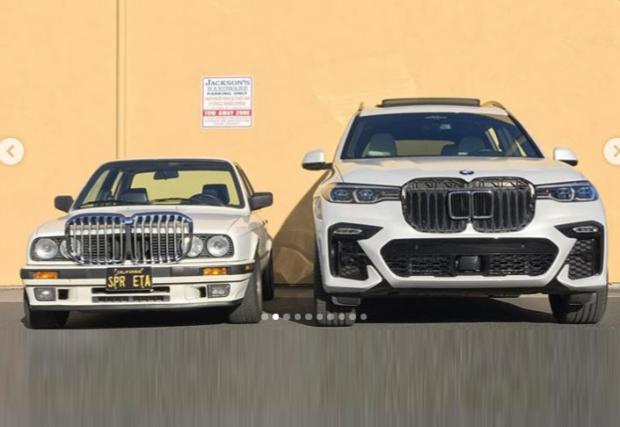 BMW E30 с бъбреци от X7. Неизненадващ извод: наистина са огромни