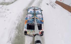GTA с истинска Лада комби, GoPro и LCD телевизор, вместо предно стъкло